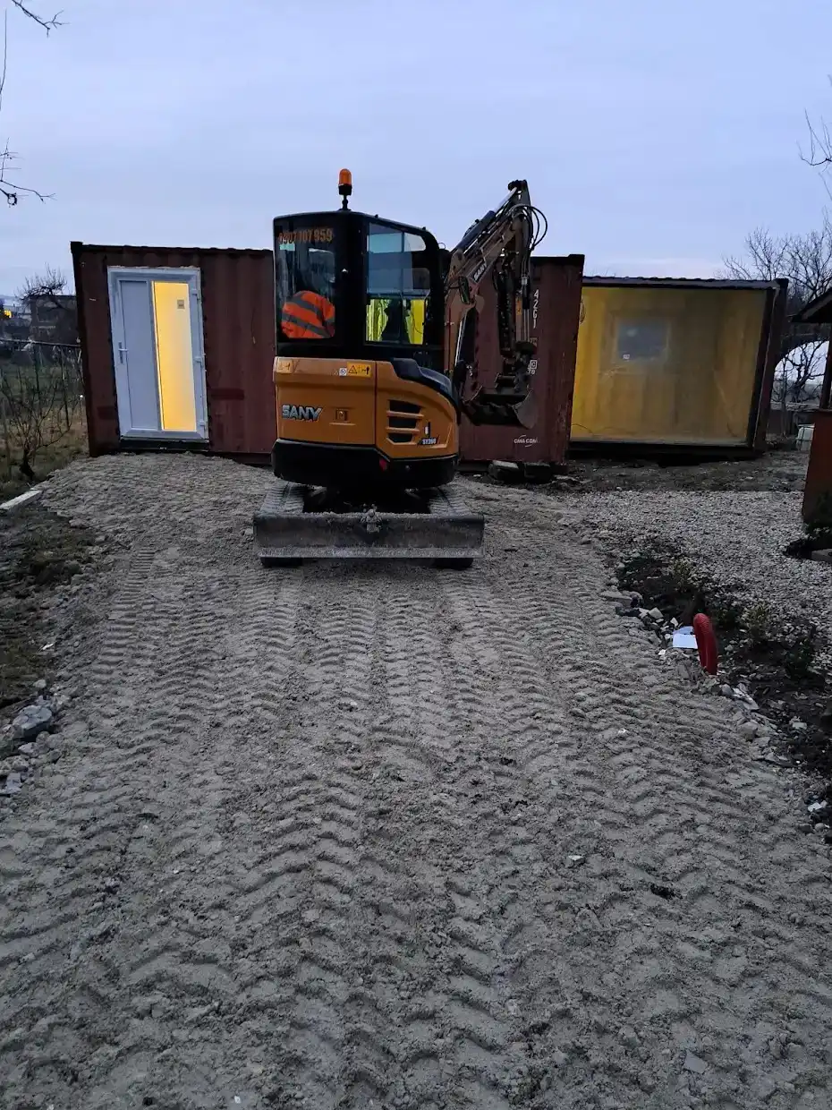 Zimná zákazka – bager v akcii